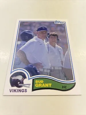 1982 Football Bud Grant Custom Card Minnesota Vikings A-409 • $4