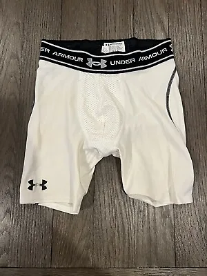 Mens Under Armour Compression Baseball Sliding Shorts Jock Slider Spandex S • $18.20