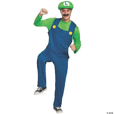 Teen Super Mario Luigi Costume Dress Hat Moustache Dg108469t • $39.10