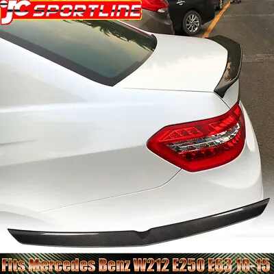 Fits Benz W212 E350 E500 E63AMG 2010-2015 Rear Trunk Spoiler Wing REAL CARBON • $151.99