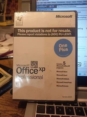 Microsoft Office XP Professional 2002 W/Publisher 2002 Disc W/Product Key-Sealed • $29