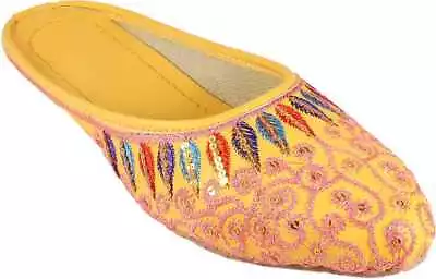 Punjabi Handmade Rajasthani Juti Bridal Ethnic Mojari Wedding Shoes Gift For Her • $22.99