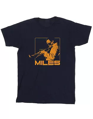 Miles Davis Orange Square Navy Blue Official Tee T-Shirt Mens • £22.21