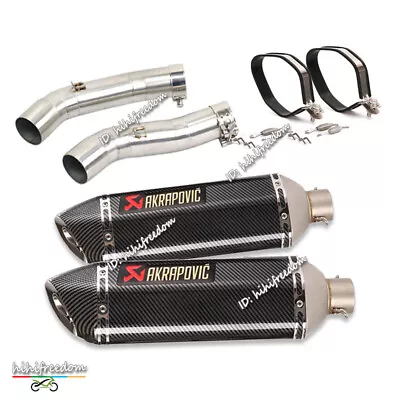 For Yamaha YZF R1 2004 2005 2006 Motorcycle Exhaust Mid Link Pipe 51mm Mufflers • $289.93