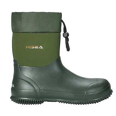 HISEA Unisex Rain Boots Adjustable Yard Garden Mud Work Boots Waterproof Wellies • $51.79