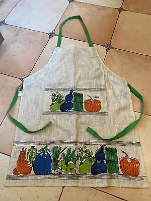 NWOT🍅🫑🍆 (Crate & Barrel) VERA 🐞 Neumann FARMER'S MARKET Bib Apron 🌽🥬🥕NWOT • $60