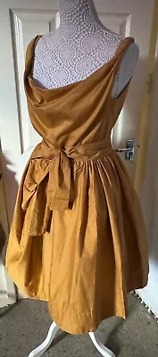 Vivienne Westwood 50’s Style Fit & Flare Full Skirt Belted Dress Size 42/10UK • £325