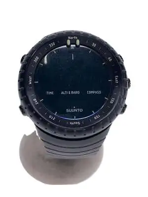 SUUNTO Core Black Men's Outdoor Sports Watch Rubber Band Quarts Digital #002 • $98.39