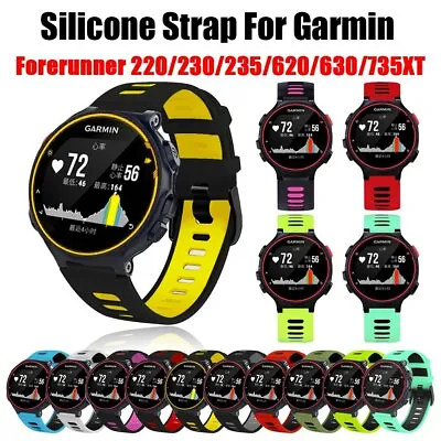 For Garmin Forerunner 235 220/230/620/630/735XT Silicone Band Watch Strap 20mm • $6.35