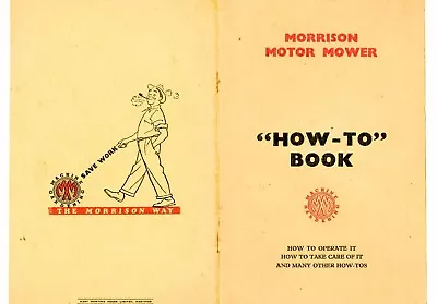 Morrison 1954 Vintage Motor Mower Operations Manual Copy • $8