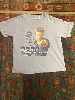 Vintage 2000 Ricky Martin LIVIN LA VIDA LOCA TOUR T Shirt Size XL 100% COTTON  • $100