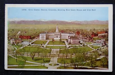 $0.99 • Buy Denver, CO, CIvic Center, New Court House & City Hall, Air View, Pm 1939