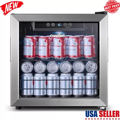 Beverage Cooler 48 Can Refrigerator Digital Temperature Office Dorm Garage Bar • $223.98