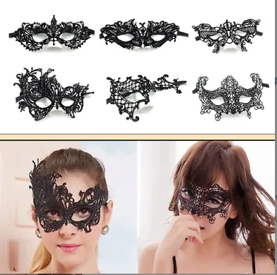 Whole Sales 12pcs Ladies Lace Sexy Half Face Phantom Nightclub Halloween Mask • $12.74