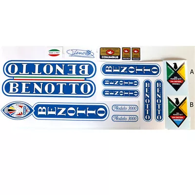 Benotto 1982 / 1983 S  Vintage Decal Set For Campagnolo Ride New!  • $45