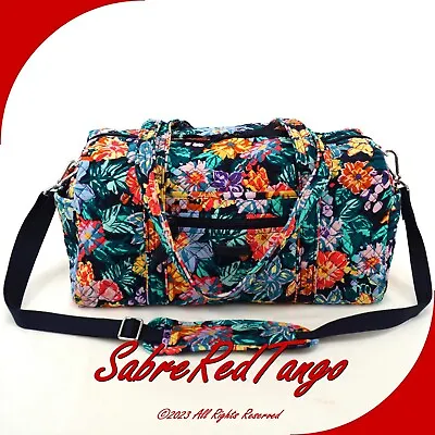 Nwt Vera Bradley Quilted Iconic Small Travel Duffel Bag Floral Happy Blooms • $49.99