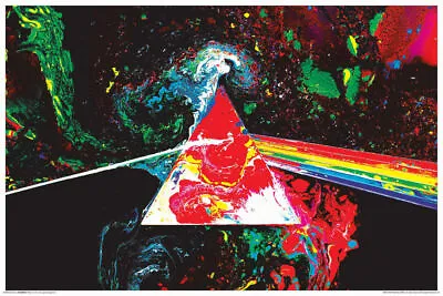 Pink Floyd - Prism Art - Blacklight Poster - 24x36 - 839 • $12.50
