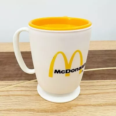 McDonald's Vintage Coffee Travel Mug Cup Plastic Whirley Industries • $14.99