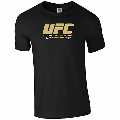 UFC Championship T Shirt McGregor MMA Thai Kick Boxing Gym Workout Gift Men Top • £11.99