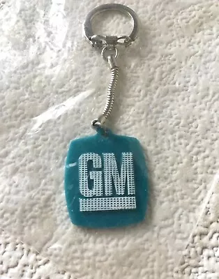 Vintage GM Keychain GENERAL MOTORS Key Fob Ring FASTEN YOUR SEAT BELT NOS • $29.97