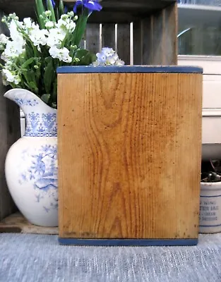 Small Antique Bread Cutting Board W Bakers Ends Blue Milk Paint • $58