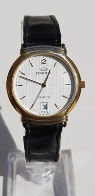 £39 • Buy 31 Mm Case Marvin Swiss Movement Quartz Date Watch, Eta Movement, Lady Or Gent
