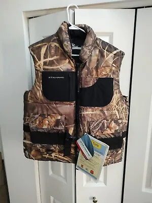Stearns Hunting Fishing Camo Outdoors Adult Large Life Jacket Vest 29-72 NEW • $59.99