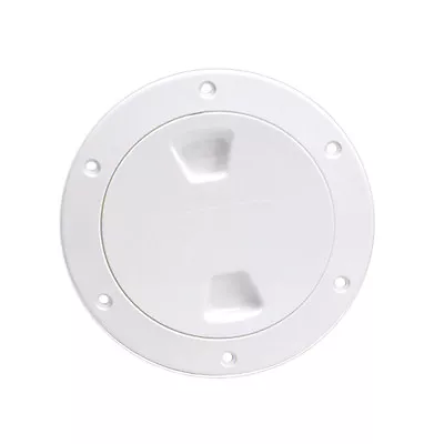 Beckson 4  Smooth Center Screw Out Deck Plate White 4.5  Cut • $18.65