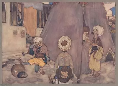 Edmund Dulac: Great Was The Astonishment Of The Vizier And The Sultan's Escort. • £13.99
