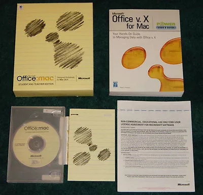 For MacIntosh - Microsoft Office:Mac VX Student & Teacher Edition - L@@K • $19.99