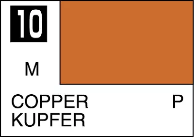 Mr. Hobby Mr. Colour - 010 - Copper 10ml Acrylic Model Paint • £1.99