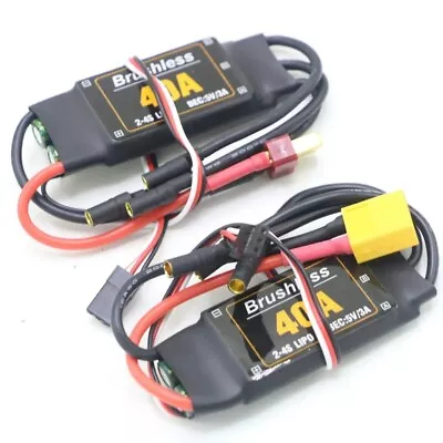 Mitoot Brushless 40A ESC Speed Controler 2-4S With 5V 3A UBEC For RC Airplanes • $13.59