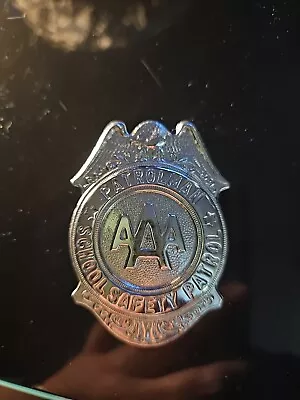 Vintage 2.75   AAA School Safety Patrol Badge Patrolman Grammes Allentown PA • $24.99