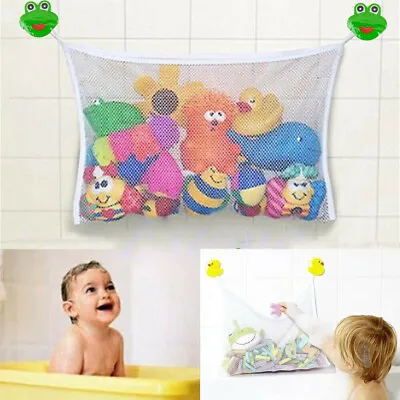 🔥 Large Kids Baby Bath Toy Tidy Organiser Mesh Net Storage Bag Holder Bathroom  • £3.99