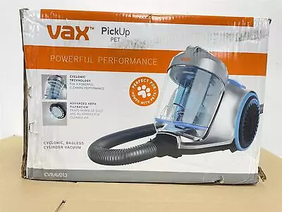 Vax Cylinder Vacuum Cleaner Pet Pick Up CVRAV013 Cyclonic HEPA 13 Corded 800W • £41.99