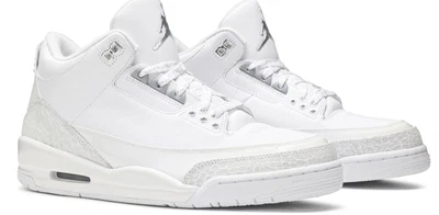 $600 • Buy Brand New Nike Air Jordan 3 Retro Silver Anniversary (2010) White/White 12US