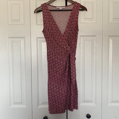 $59.99 • Buy DVF Diane Von Furstenberg Bella Silk Faux Wrap Dress Size 2