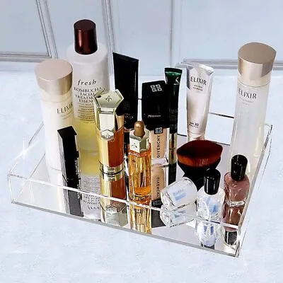 Mirror Perfume Tray Vanity Decorative Tray For Dresser Large Bathroom Counte... • $29.62