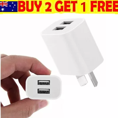 $7.20 • Buy Dual USB Wall Charger Universal Port 5V  AC Wall Home Charger Power Adapter AU