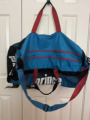 Vintage Prince Tennis Duffle Bag 80/90’s.  Red/Blue/Black • $22