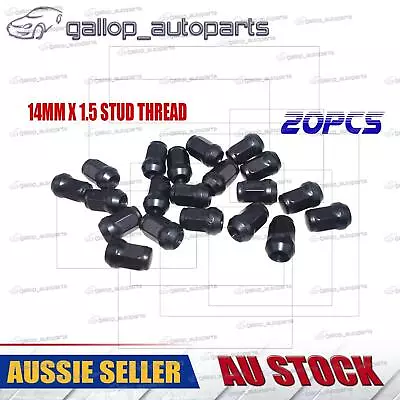 20PCS For Holden Commodore VE VF Black Wheel Nuts 14mmx1.5 AU Stock • $35.56