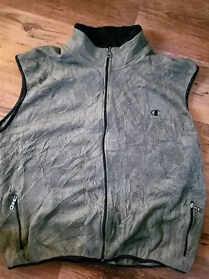 Champion Vintage Fleece Vest Jacket Mens Size XL • $16.15