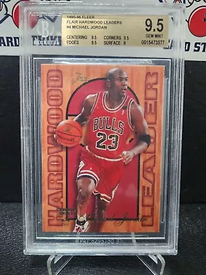 1995-96 Fleer Flair Hardwood Leaders Michael Jordan #4 BGS 9.5 • $499