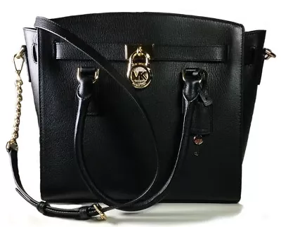 Michael Kors Rare New Hamilton Black Bag Lg Ewsatchel • $209.99
