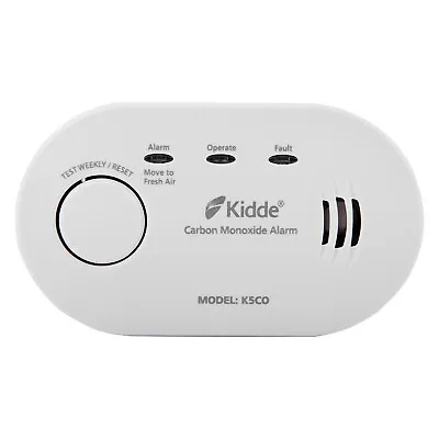 Kidde 5CO - 10 Year Life LED Carbon Monoxide Detector / CO Alarm With Batteries • £17.50