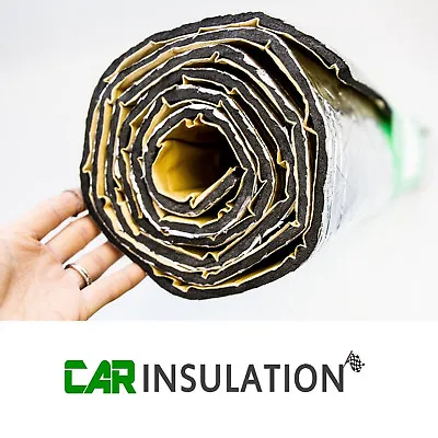 10m Foil Faced Van Liner Thermal Insulation Flame Retardant 8mm Heat Barrier GM7 • £115.99
