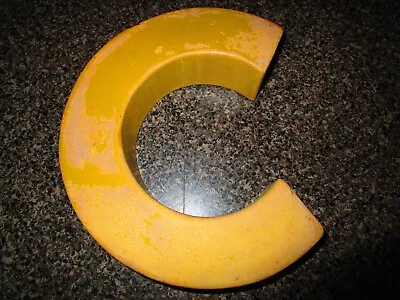 Vintage 8 1/2   Metal Letter C  Gas Station Sign Old Garage Enamel • $32.50