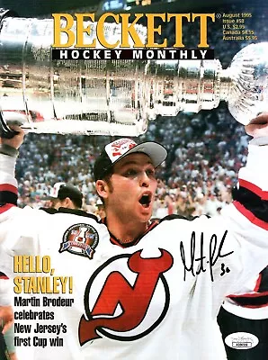 Martin Brodeur Autographed Signed Beckett Magazine NHL New Jersey Devils JSA • $151.99