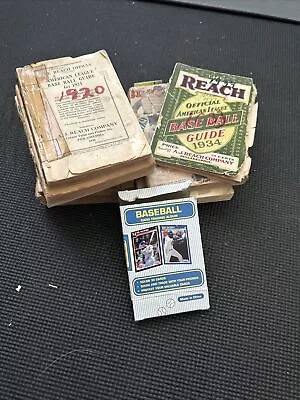 Baseball Vintage Guides 1930s Older And Younger Lot Of 12 + Vintage Mini Binder • $0.99