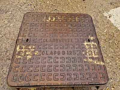 Cast Iron Manhole Drain Cover And Frame 640mm X 640mm Keyholes For Lifting B125  • £180